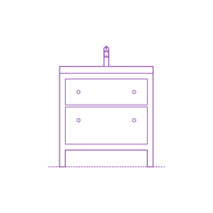 Fixtures Bathroom Vanity Ikea Hemnes Odensvik Single Vanity 2 Drawers Icon Svg Vector, Free Vectors File